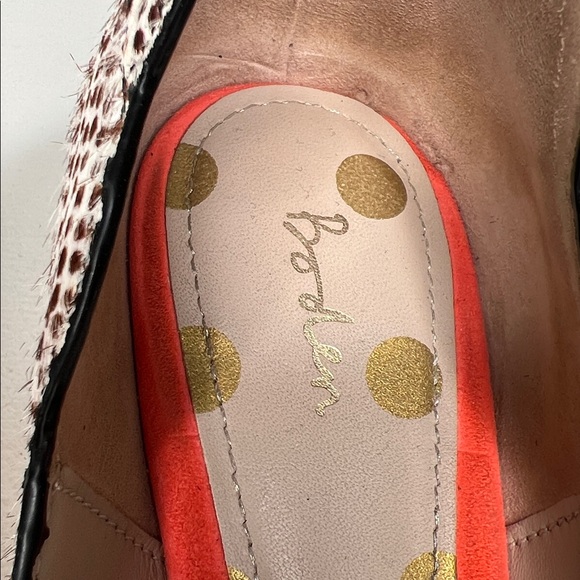 BODEN Carrie Mid Heel Courts brown white animal print spotted size 38.5 - Picture 11 of 14